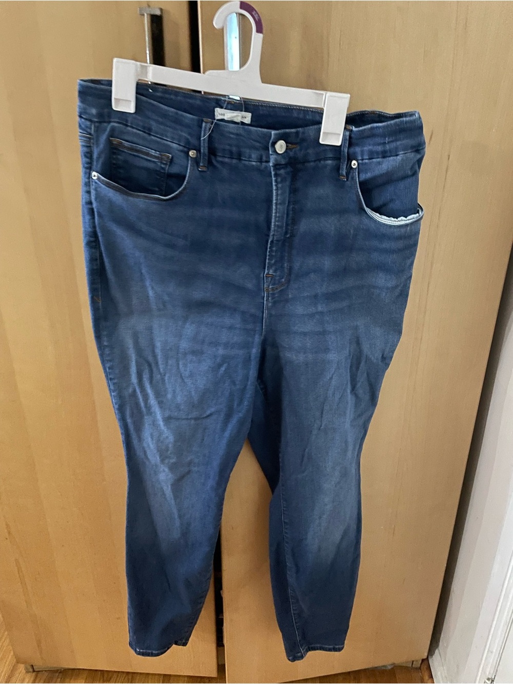 Good American Dark Blue High-Rise Jeans Size 18